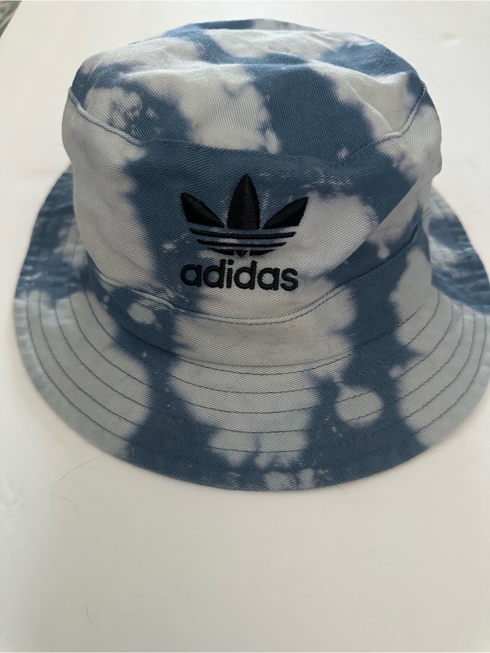 adidas Tie-Dye Bucket Hat in Blue and White